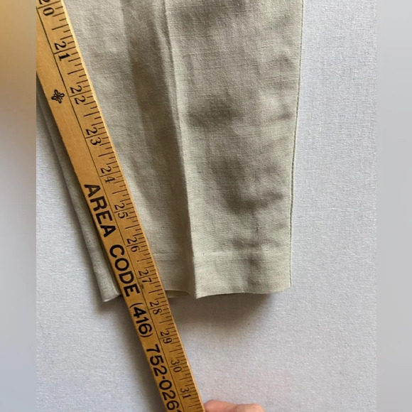 United  Colours of Benetton Made in Italy Linen blend high waisted pants Sz 42 - Picture 11 of 11